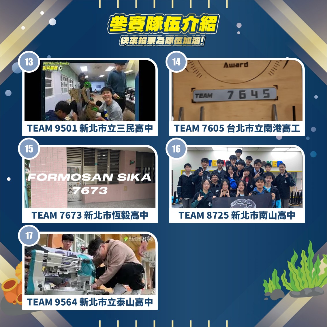 FRC Robot in 5 weeks參賽隊伍介紹